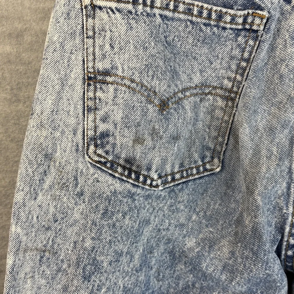 Vintage Acid Wash Levi's Jeans Mens 32x32 Baggy Straight Distressed Stained Read